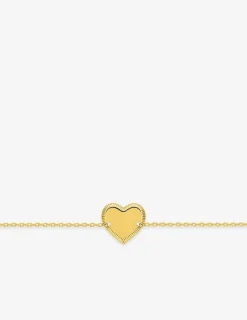Bracelet cœur liseré fantaisie argent 925‰ rhodié SO OR