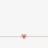 Bracelet cœur léopard plaqué or rose et laque SO OR