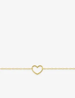Bracelet cœur or jaune 375‰ SO OR