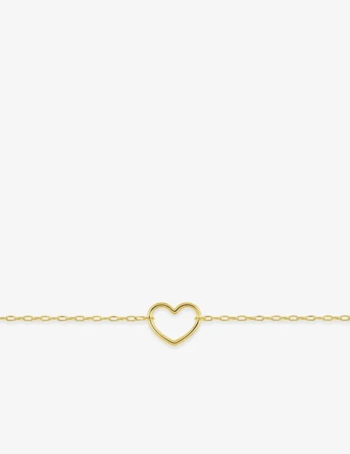 Bracelet cœur or jaune 375‰ SO OR