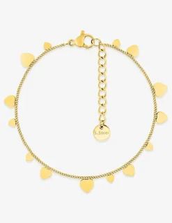 Bracelet cœurs acier doré SO OR