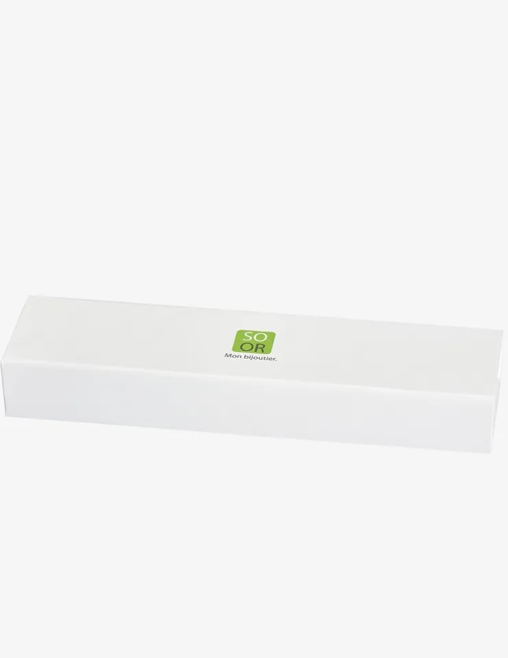 Bracelet cœurs bicolores entrelacés plaqué or rose, rhodium et oxydes de zirconium SO OR