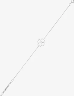 Bracelet cœurs trèfle en argent 925 ‰ rhodié SO OR