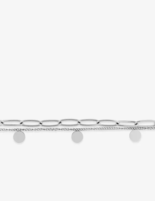Bracelet deux rangs en acier SO OR