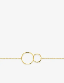 Bracelet double cercle or jaune 375 ‰ SO OR