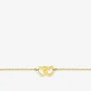 Bracelet double cœur plaqué or SO OR