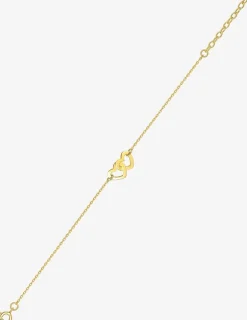 Bracelet double cœur plaqué or SO OR