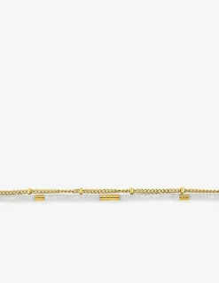 Bracelet double rang acier doré et cristal synthétique blanc SO OR
