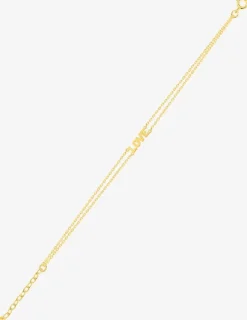 Bracelet double rang LOVE plaqué or SO OR