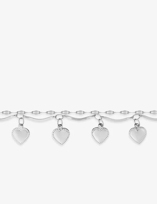 Bracelet double rangs en acier SO OR