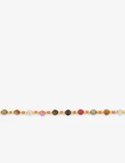 Bracelet en acier, cristaux synthétiques et boules de verre SO OR