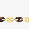 Bracelet en acier doré, acétate synthétique SO OR
