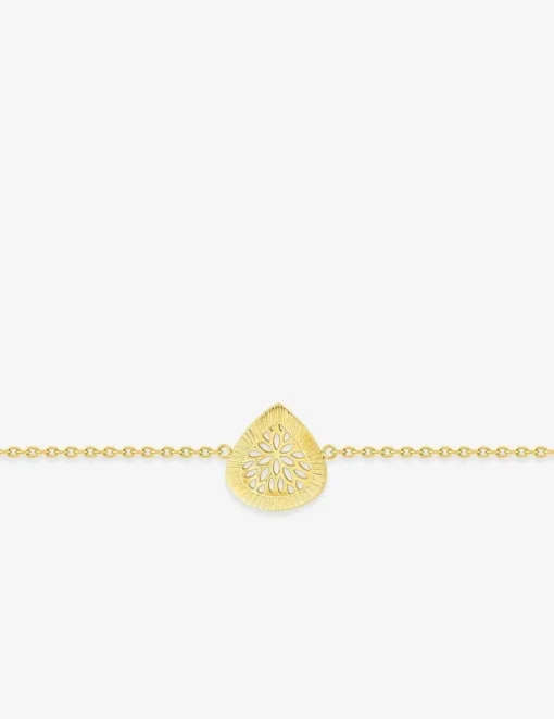 Bracelet en acier doré avec motif ajouré SO OR