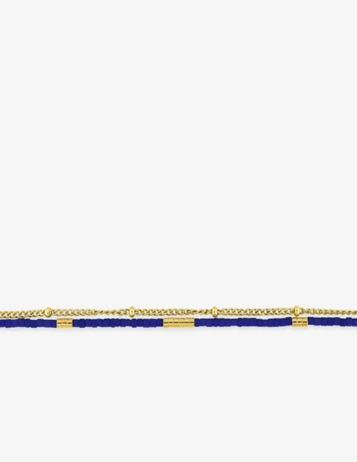 Bracelet en acier doré avec cristaux synthétiques SO OR
