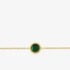 Bracelet en acier doré avec malachite synthétique 19 cm SO OR