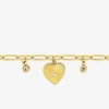Bracelet en acier doré cristal blanc SO OR