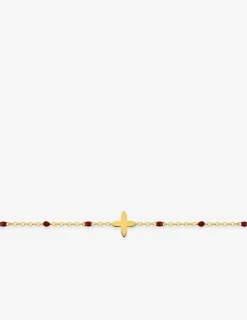 Bracelet en acier doré, motif fantaisie et résine laquée SO OR