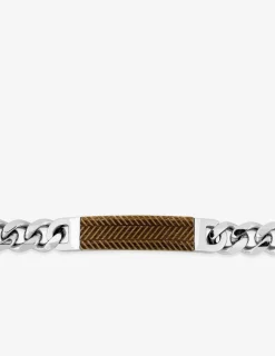 Bracelet en acier et bambou SO OR