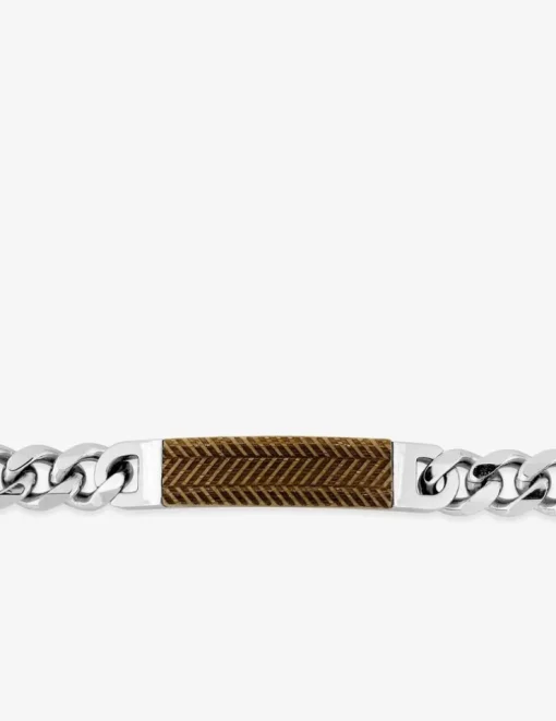 Bracelet en acier et bambou SO OR
