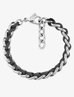 Bracelet en acier et matière synthétique SO OR