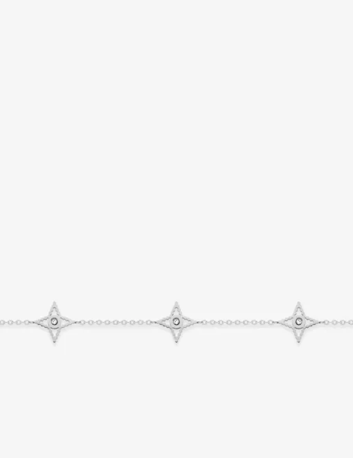 Bracelet en acier gris, motifs fantasie et cristal synthétique SO OR