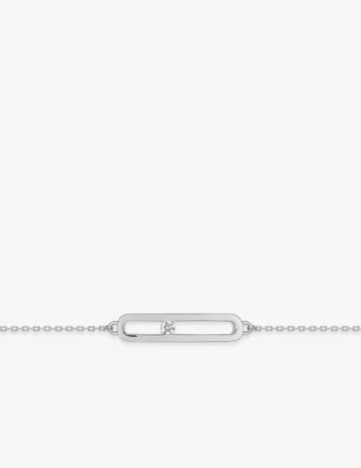Bracelet en argent 925 ‰ rhodié et oxyde de zirconium SO OR