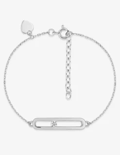 Bracelet en argent 925 ‰ rhodié et oxyde de zirconium SO OR