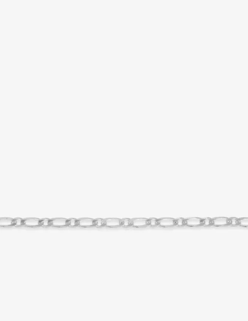 Bracelet en argent 925 ‰ rhodié avec maille alternée 1+1 ultra légère 6 faces SO OR