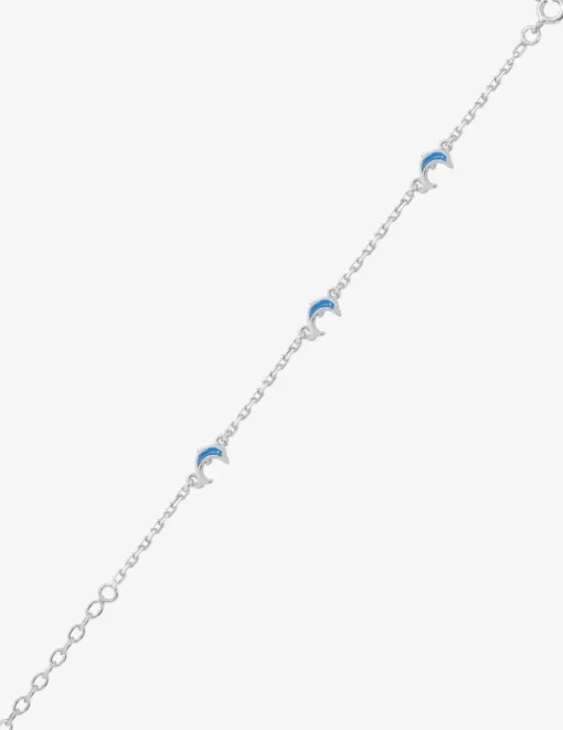 Bracelet en argent 925 ‰ rhodié, motifs dauphin SO OR