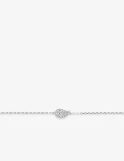Bracelet en argent 925 ‰ rhodié et motif en oxydes de zirconium SO OR