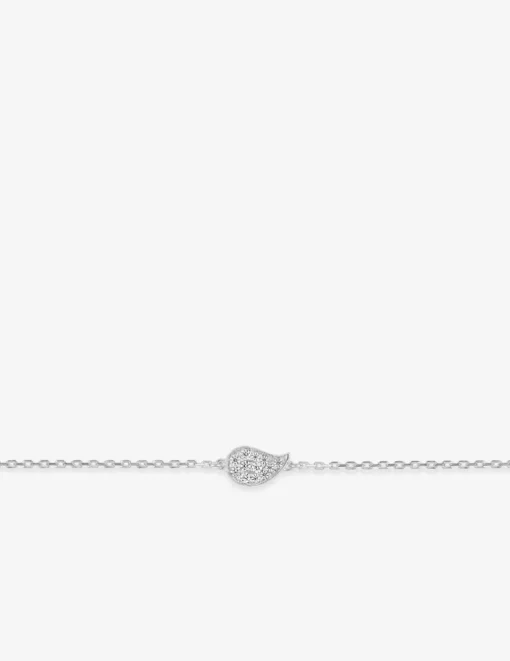 Bracelet en argent 925 ‰ rhodié et motif en oxydes de zirconium SO OR