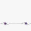 Bracelet en argent 925 ‰ rhodié avec oxydes de zirconium bicolores SO OR