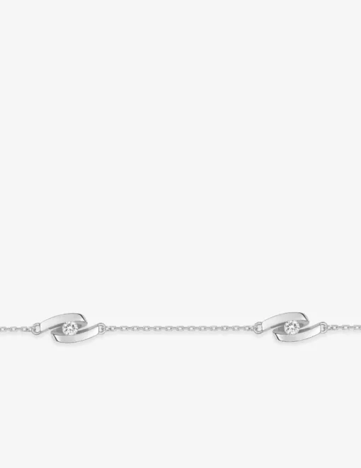 Bracelet en argent 925 ‰ rhodié et oxydes de zirconium SO OR