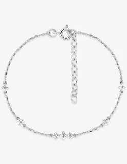 Bracelet en argent 925 ‰ rhodié avec oxydes de zirconium SO OR