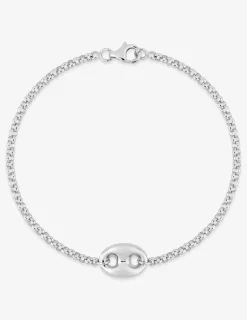 Bracelet en argent 925 ‰ rhodié avec motif grain de café SO OR