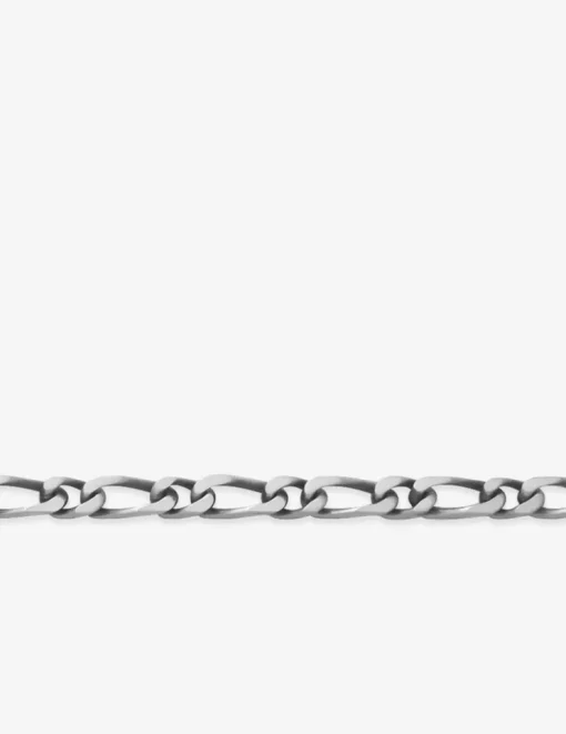 Bracelet en argent 925 ‰ vieilli, maille alternée 1 + 1 SO OR