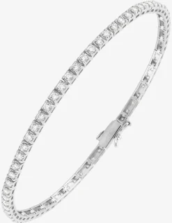 Bracelet en or blanc 375 ‰, diamants synthétiques 1,54 ct SO OR