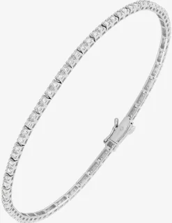 Bracelet en or blanc 375 ‰, diamants synthétiques 1,04 ct SO OR