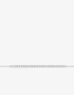 Bracelet en or blanc 375‰ avec 25 diamants synthétiques 0,25 ct F-VS SO OR