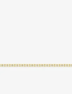 Bracelet en or jaune 375 ‰ et diamants synthétiques 1,54 ct maille tennis SO OR