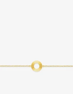 Bracelet en or jaune 375 ‰, motif rond SO OR