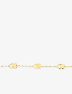 Bracelet en or jaune 375‰ motifs cœur SO OR