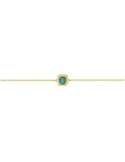 Bracelet en plaqué or avec turquoise SO OR