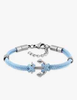 Bracelet enfant nylon bleu SO OR