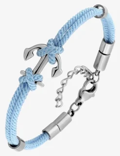 Bracelet enfant nylon bleu SO OR