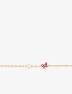 Bracelet enfant papillon en or jaune 375‰ SO OR