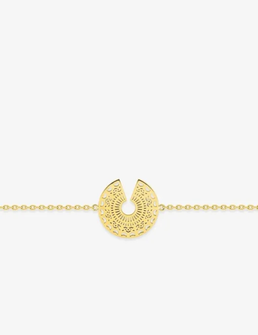 Bracelet fantaisie acier doré 19 cm SO OR