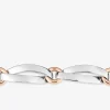 Bracelet fantaisie bicolore argent 925 ‰ SO OR
