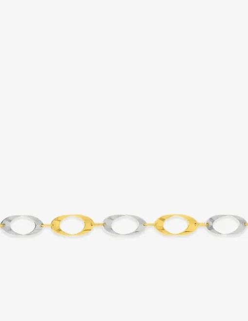 Bracelet fantaisie bicolore 375 ‰ SO OR