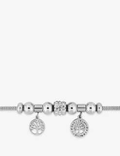 Bracelet fantaisie en acier avec breloques arbre de vie SO OR
